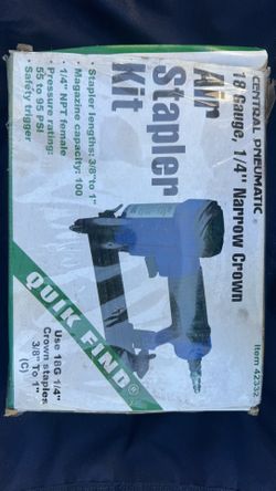 Central Pneumatic Air Stapler Kit