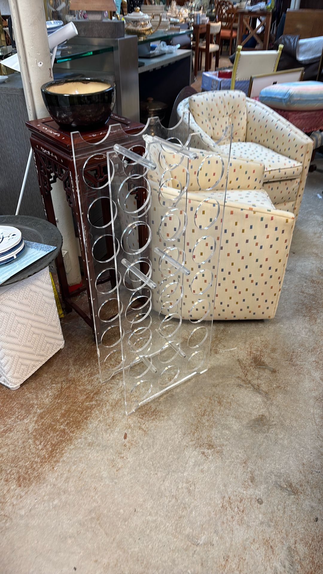 Lucite Wine Rack