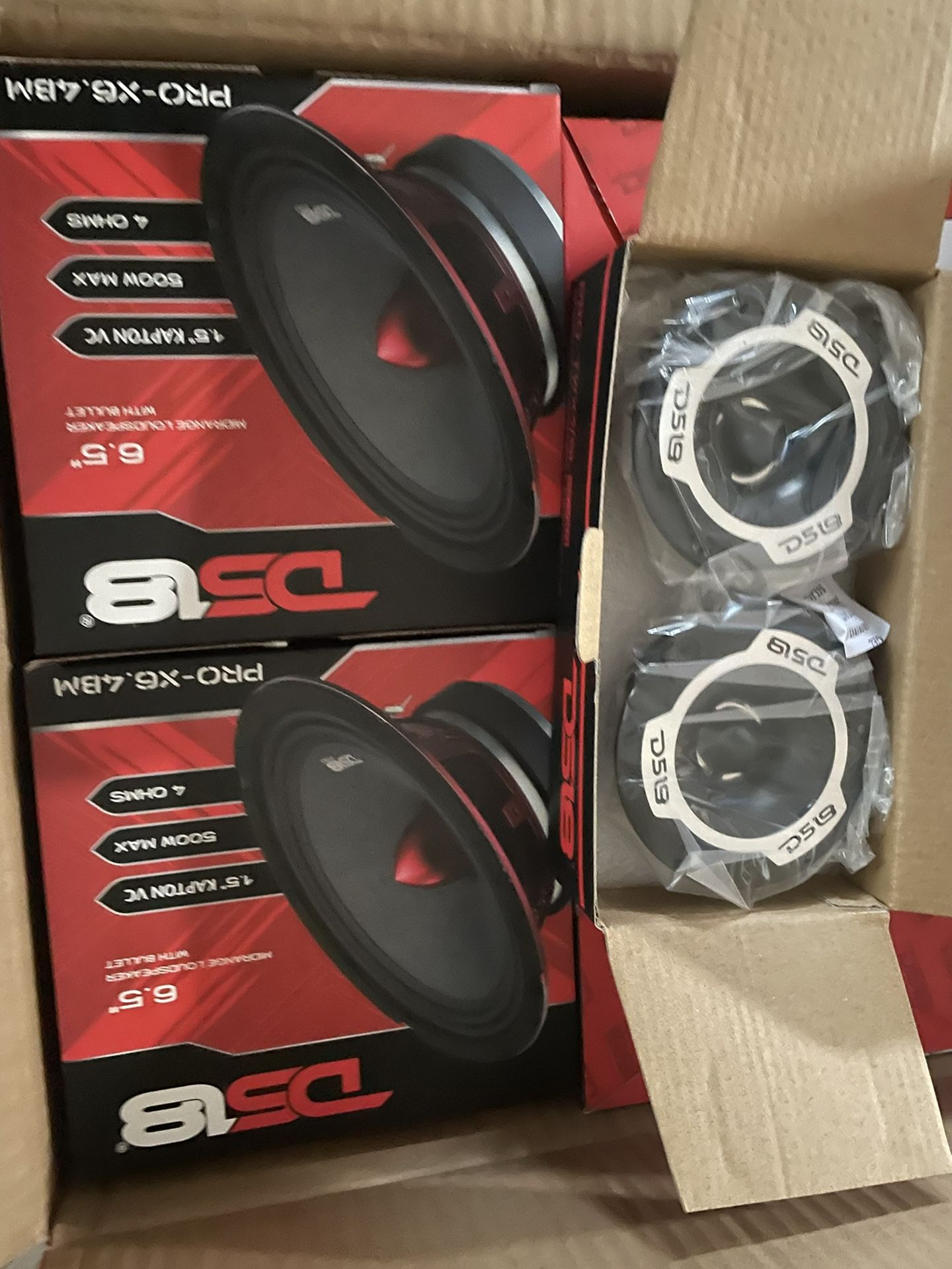 2 6.5 Red tips And A Pair Of Tweeters