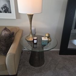 Round Designer End Table