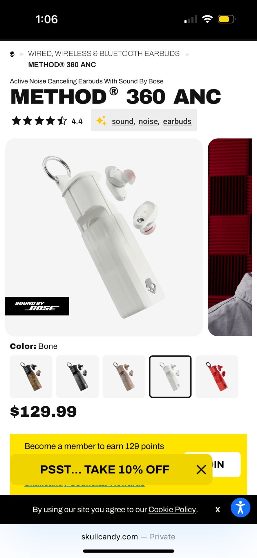 Skullcandy Earbuds By Bose