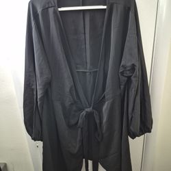 Black Wrap Around Mini Dress BRAND NEW From SHEIN