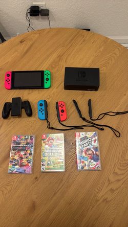 Nintendo switch with games