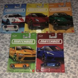 Matchbox Sport Cars Full Set Of 5 