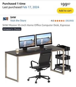 Brand New 55 inch robust modern computer Desk! !
