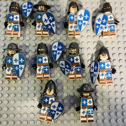 Templar Knights Minifigures Medieval Soldiers | New Custom Lego Compatible Toy