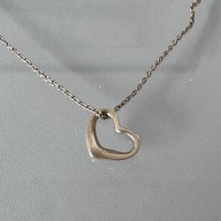 Tiffany & Co. Heart Elegant Silver Pendant Necklace