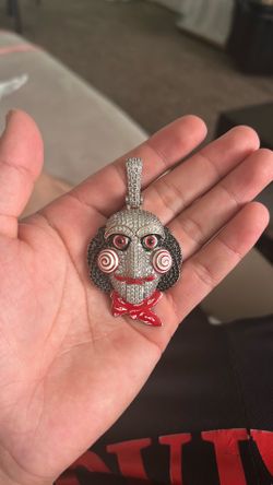 jigsaw diamond face pendant