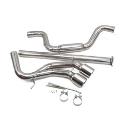 Rev9 CB-210A FlowMaxx Stainless Steel Catback Muffler Delete Exhaust Kit, 3" Pipe For Ford Focus ST 2013-2018 2.0T Ecoboost