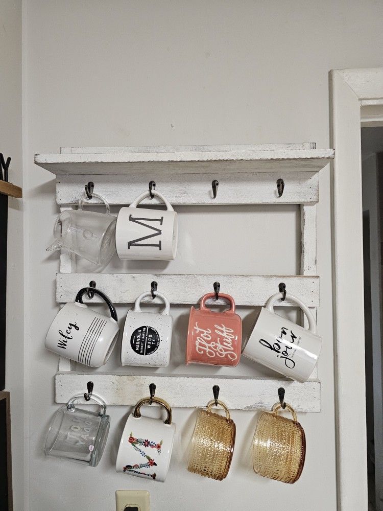 Rustic Mug Rack