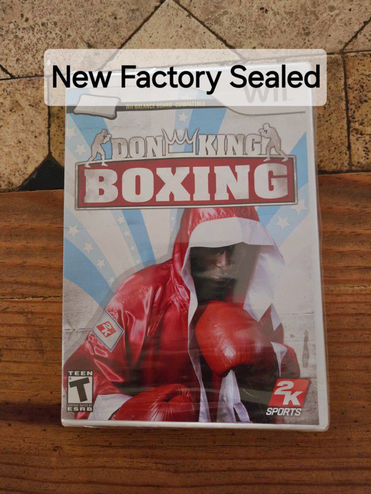 Wii New SEALED Don King Boxing.  Check Out My Other Listings For More Wii Games 