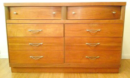 Bassett - MCM 6 Drawer Lowboy Wood Dresser - Delivered