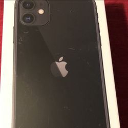 Apple iPhone 11 black New Sealed Box Unlocked With Charger & Headphones New Case & Screen Protector