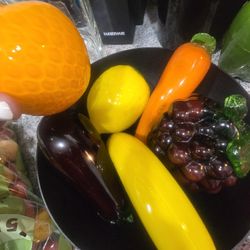 Six GLASS Fruits