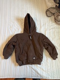 Berne Brown Hooded Work Jacket