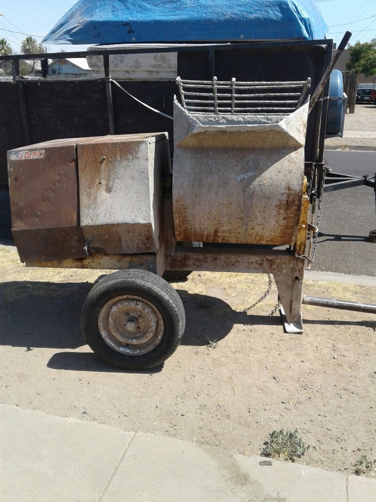 Mixteadora de cemento de poleas y vanda
