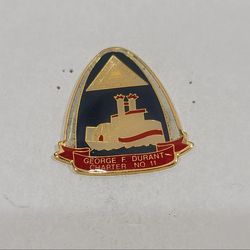 Telephone Pioneers Of America George Durant Metal Enamel Lapel pinback