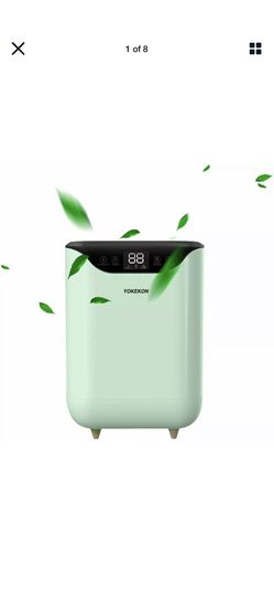YOKEKON Evaporative Humidifiers with Wick Filter, 4L 1.05Gal Top Fill for Large Small Room Bedroom, with 3 Humidistat