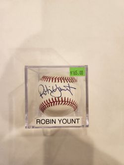 Robin Yount Signed Baseball, CofA, Milwaukee Brewers