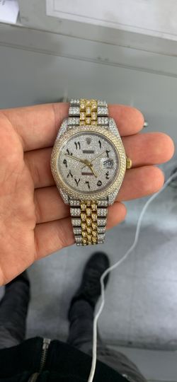 Iced Out Rolex date Just 