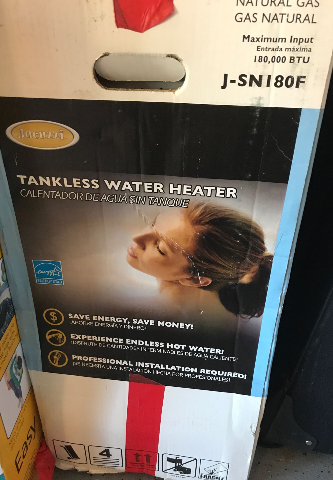 Jacuzzi tankless water heater brand new