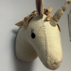 Kids Stuffed Unicorn Wall Mount