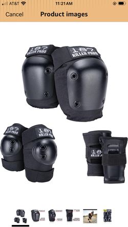 Pads Six Pack Pad Set, Protective Gear for Elbows, Knees, and Wrists