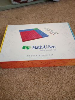 Math U See integer block kit for homeschool math