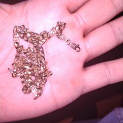 14k 3.5mm Cuban Link Gold Chain 24 Inch- 50 Percent Off Retail