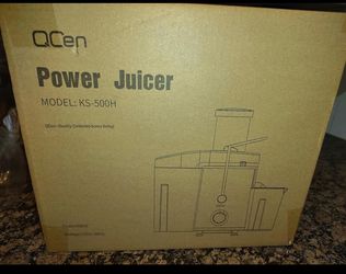 New juicer Sealed QCen 800W Centrifugal Juicer Wide Mouth – Black