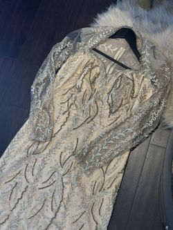 Long Dress With Attachable Tulle skirt