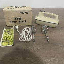 Vintage- Retro Sears 12-Speed Hand Mixer