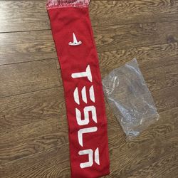 Tesla Custom Scarf Red 