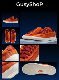 Nike Blazer Low Orange Canvas Sneakers
