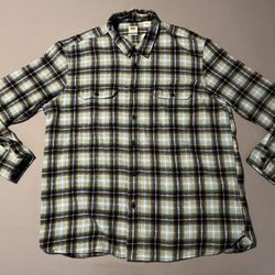 Levi’s Men’s The Worker Button Up Flannel Shirt Brand New DS