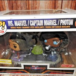 Funko Pop 1258 Marvels MS. MARVEL CAPTAIN MARVEL PHOTON Target Exclusive