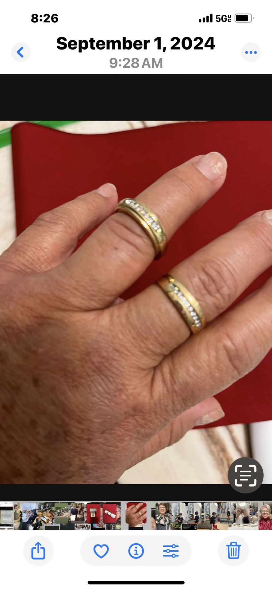 Wedding rings never use  Size 8 And 9
