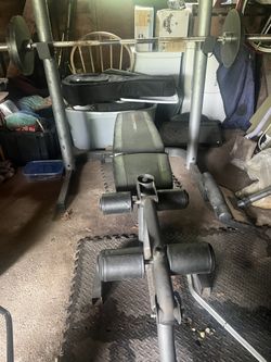 Bench , Bar , 300 Plus Pounds Of Plates