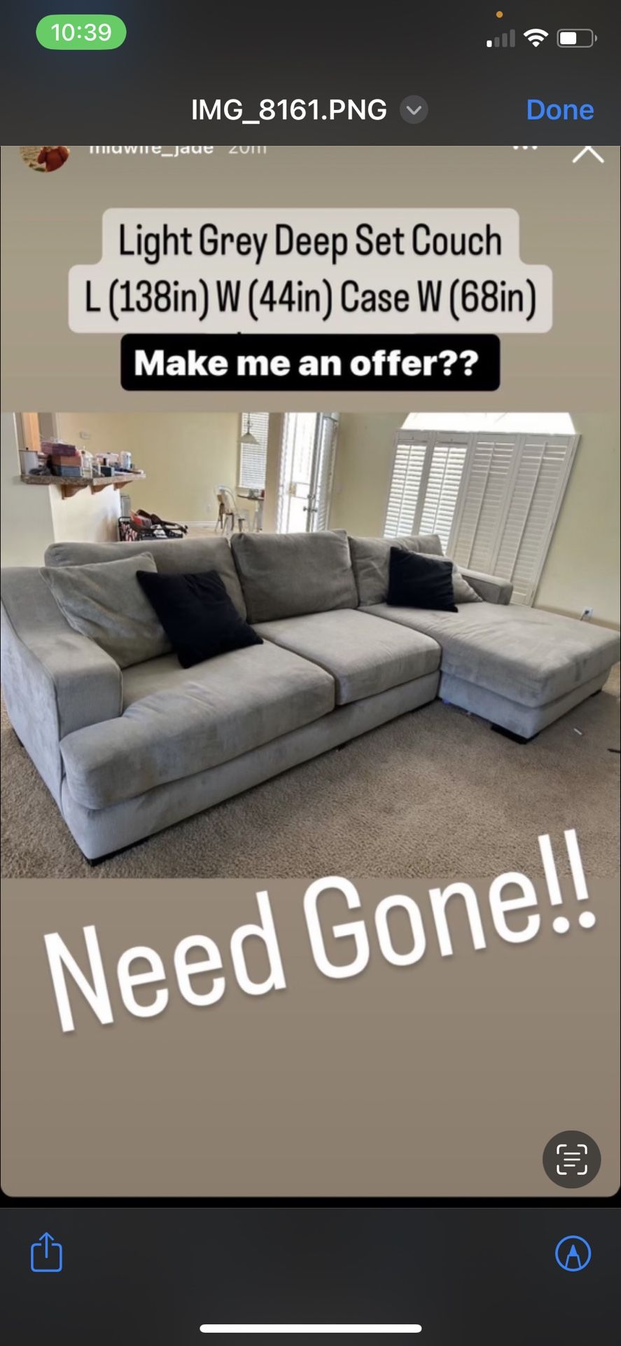 Couch For Sale.