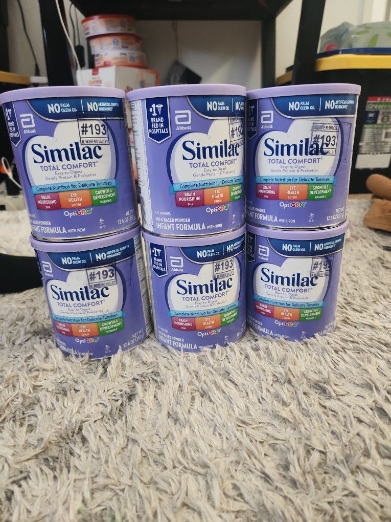 10 Cans Of Similac Total Comfort BABY FORMULA