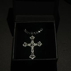 VVS1 Moissanite Cross Chain