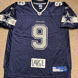 vintage navy blue Reebok NFL Tony Romo Dallas Cowboys jersey