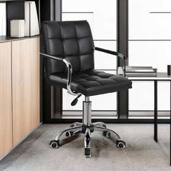 Desk Chair - Office Chair with Arms/Wheels for Black P-6