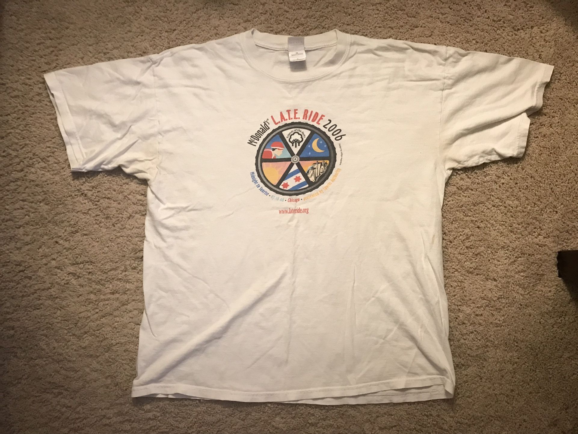 Vintage 2006 Chicago LATE Ride T-Shirt - XL