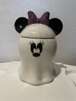 Disney Minnie Mouse Halloween Ghost Cookie Jar