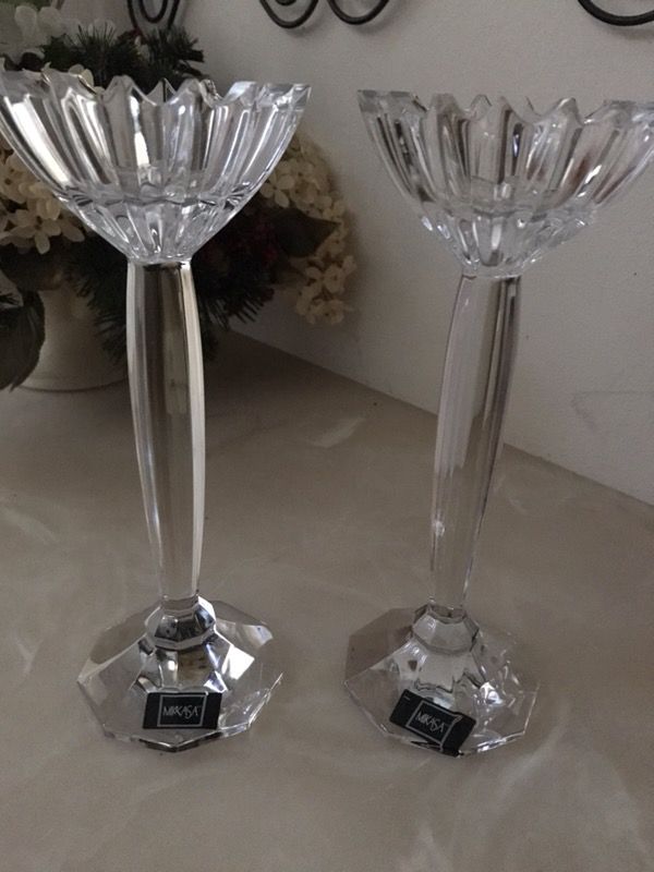 Crystal Mikasa candle holder