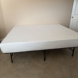 Full Memory Foam Mattress & Full Frame 