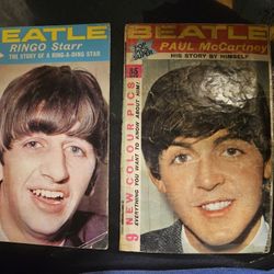 SET OF 2 VINTAGE BEATLES 1964 MAGAZINES PAUL & RINGO