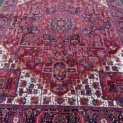 10x13 Persian Handmade Wool Rug Heriz