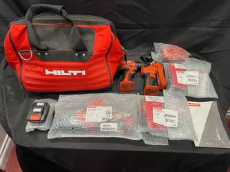 Hilti 5 tool combo set w/ Hilti hard hat - safety vest - hat